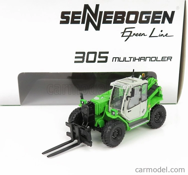 Ros-model Sennebogen 305 Multihandler Telescopic Tractor 1:50 Zelené Stříbro
