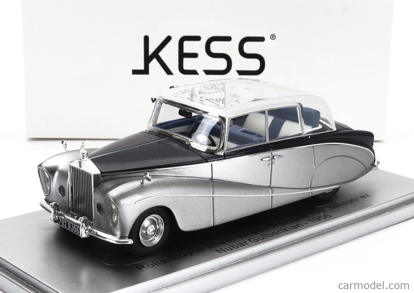 Kess-model Rolls royce Silver Wraith Perspex Top Saloon 1956 - farba vyrobená v roku 1964 pre film - Joy House 1:43 Silver Blue