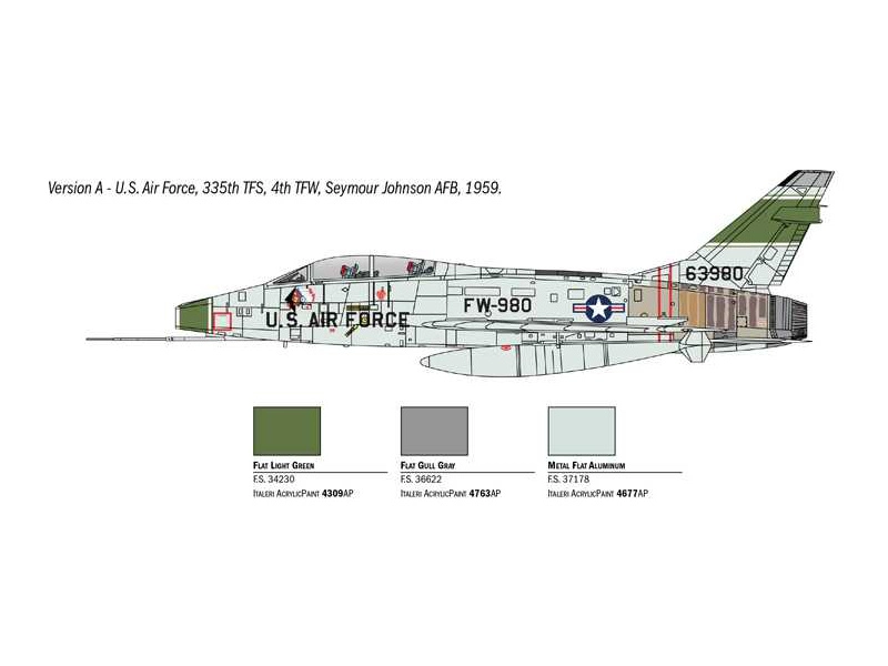 Italeri North American F-100F Super Sabre (1:72)