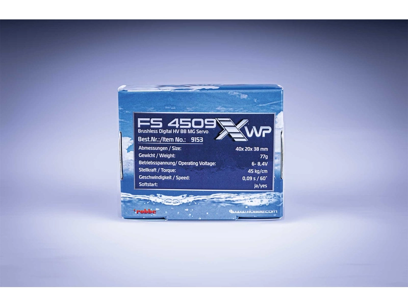 Robbe servo FS 4509X HV 45kg.cm 0.090s/60° MG WP Brushless 25T