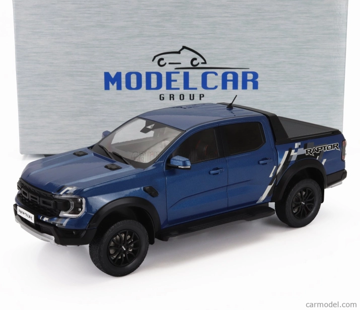 Mcg Ford usa Ranger Raptor Pick-up Double Cabine 2023 1:18 Blue