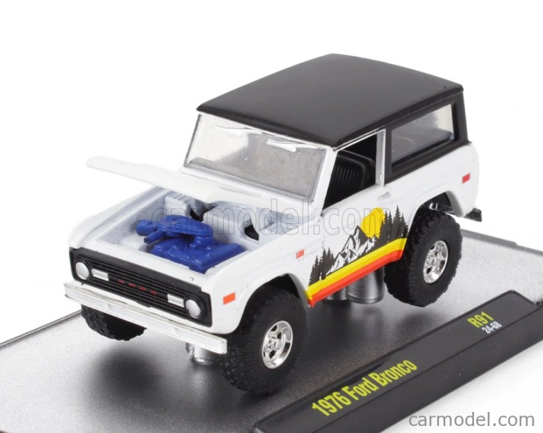M2-machines Ford usa Bronco 1976 1:64 Bílá Černá