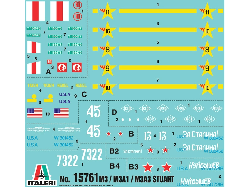 Italeri Wargames - M3/M3A1 Stuart (1:56)