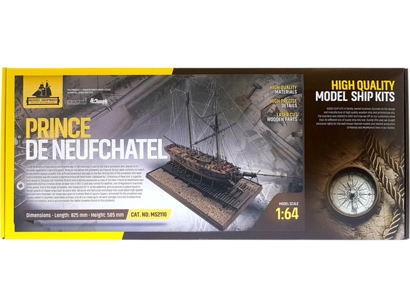 Model Shipways Prince de Neufchatel 1:64 1812 kit