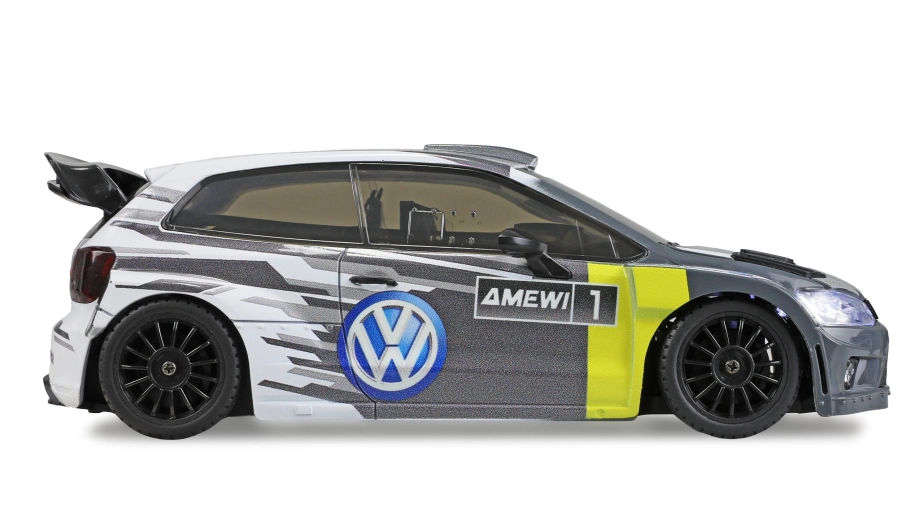 VW Polo R WRC Rally/Drift 4WD 1:28 RTR šedý