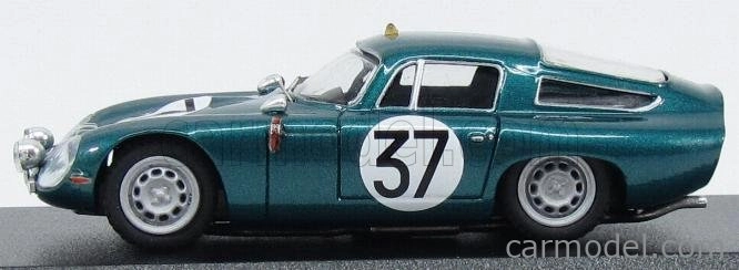 Best-model Alfa romeo Tz1 N 37 Test 24h Le Mans 1964 Bussinello - Biscaldi 1:43 Zelená