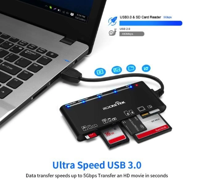 čítačka kariet 7v1 USB3.0