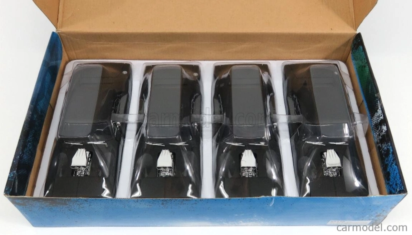 Jada Dodge Set 4x Dom's Dodge Charger R/t 1970 - Fast & Furious 7 1:24 Matt Black