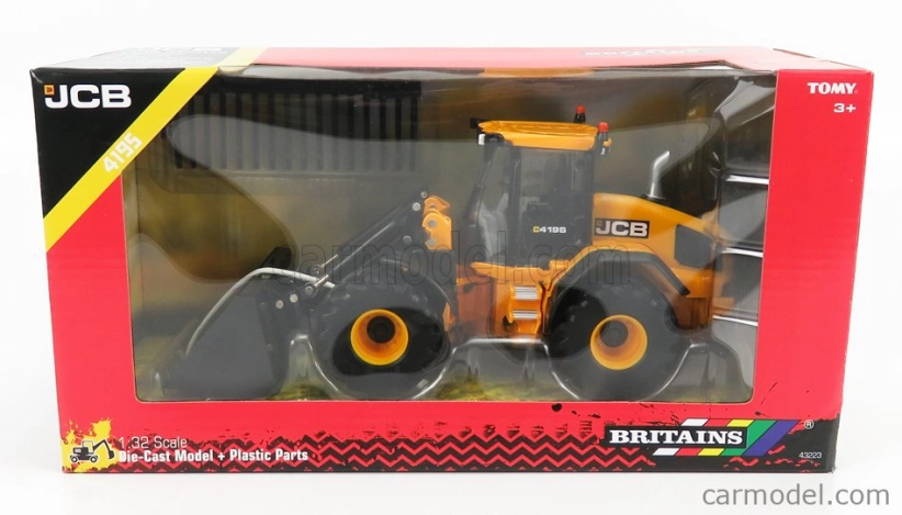 Britains JCB 4195 Ruspa Gommata Traktor - škrabák 1:32 žltá čierna