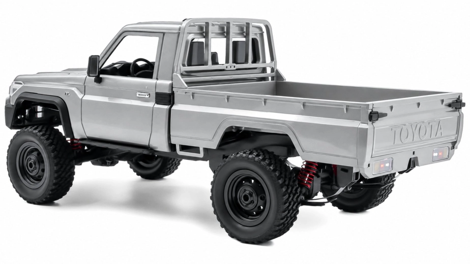 RC auto Land Cruiser Toyota PRO, stříbrná + náhradní baterie