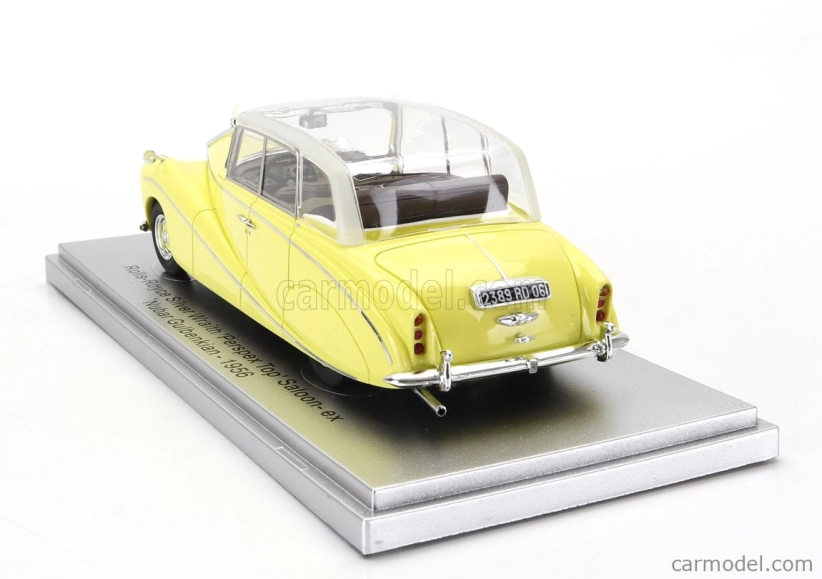 Kess-model Rolls royce Silver Wraith Perspex Top Saloon 1956 - farba vyrobená v roku 1968 1:43 žltá