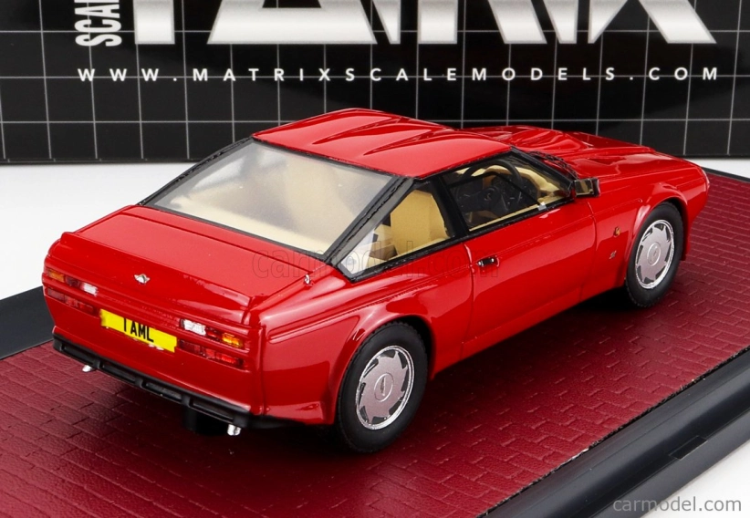 Modely v mierke Matrix Aston martin V8 Zagato 1986 1:43 Červená