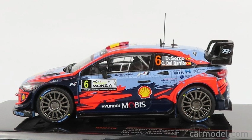 Ixo-models Hyundai I20 Wrc Coupe Team Shell Mobis N 6 Rally Monza 2020 D.sordo - C.del Barrio 1:43 Svetlo modrá červená čierna