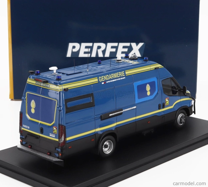 Perfex Iveco fiat Daily Van Long Gendarmerie Pc Police 2024 1:43 Modrá Žlutá
