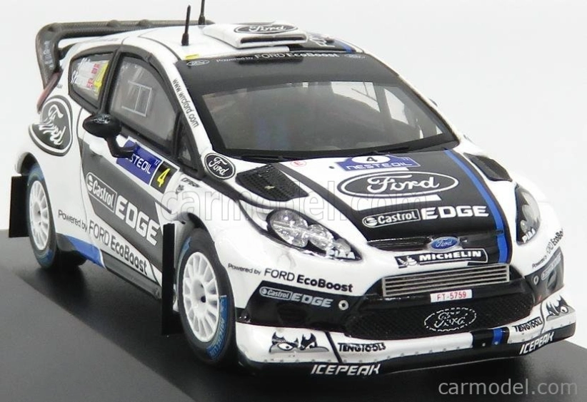 Minipartes Ford england Fiesta Rs Wrc N 4 Rally Finland 2012 P.solberg - C.patterson 1:43 Bílá Černá