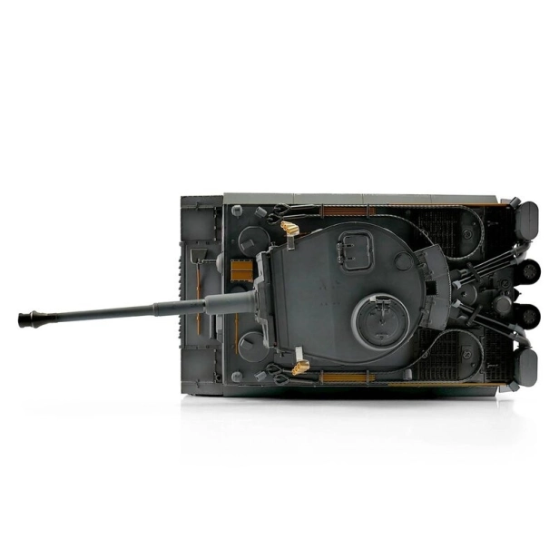 TORRO tank PRO 1/16 RC Tiger I skoršia verzia sivá kamufláž – infra IR – dym z hlavne