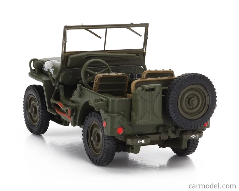 Ixo-models Jeep Willys Mb Army Open 1943 1:43 Vojenská Zelená