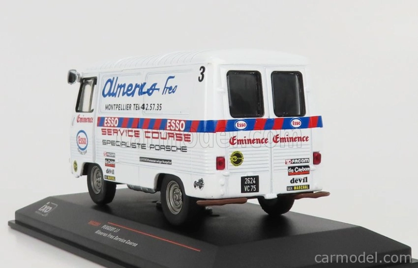 Ixo-models Peugeot J7 Van Esso Almeras Fres Service Course 1969 1:43 Biela