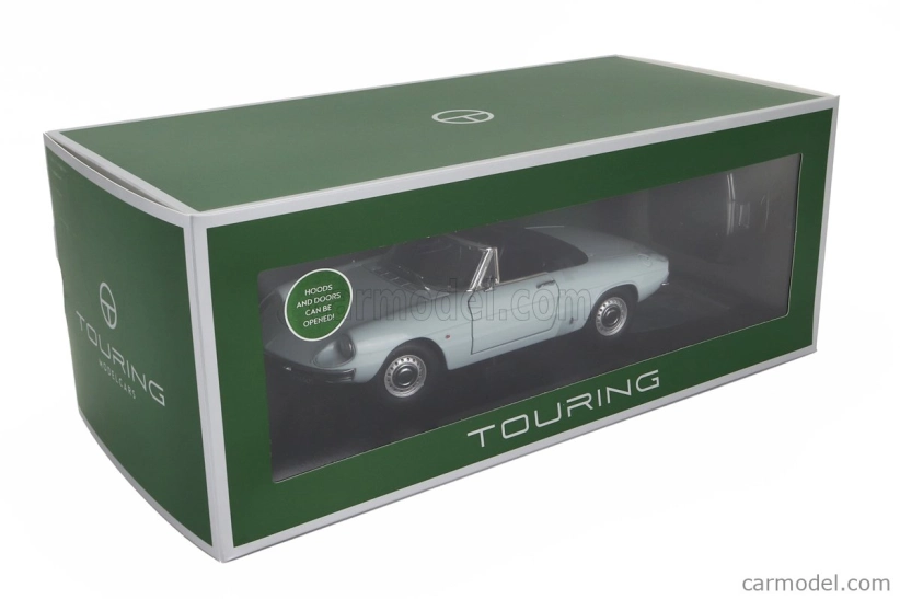 Turistické modely áut Alfa romeo Duetto Spider 1600 Coda Tonda 1966 1:18 Light Blue