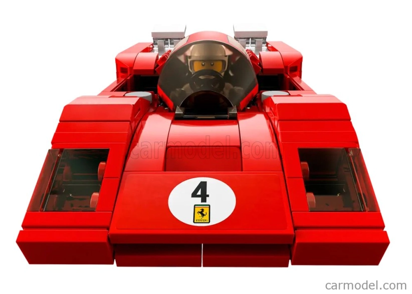 Lego Ferrari Lego Speed Champion - 512m N 4 Racing 1970 - 291 Pezzi - 291 Pieces Red