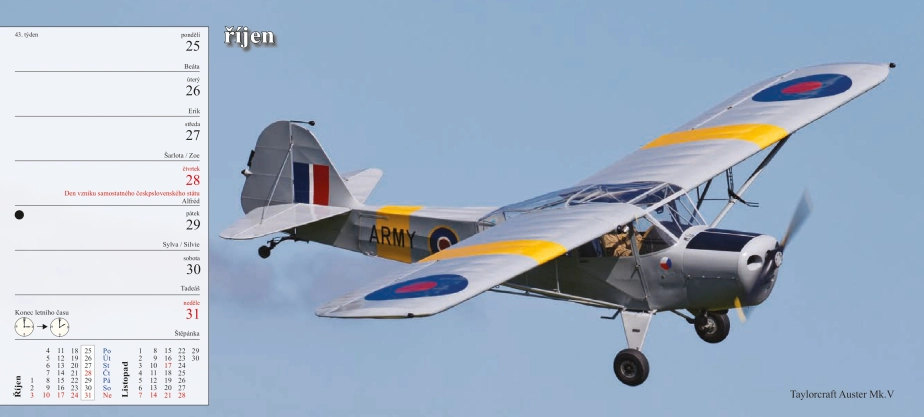 Stolný kalendár Aircraft 2027