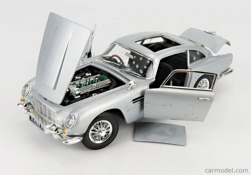 Autoworld Aston martin Db5 1964 - 007 James Bond - No Time To Die - Non E' Tempo Per Morire 1:18 Silver
