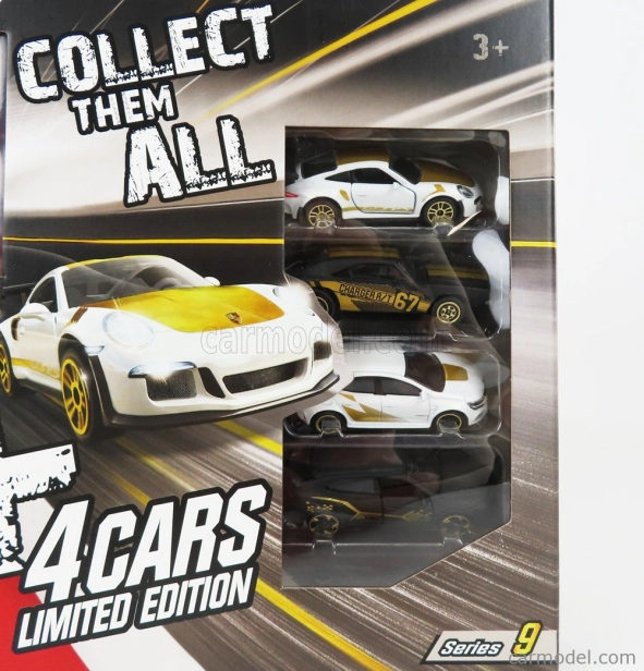 Majorette Porsche Set Assortment 13 Cars Pieces 1:64 Různé