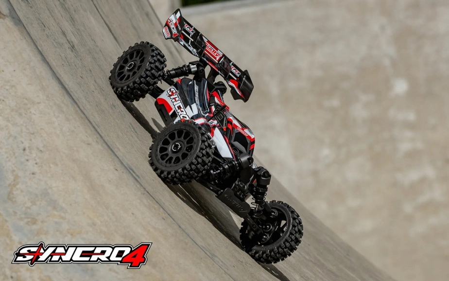 SYNCRO-4 - BUGGY 4WD 3-4S Brushless - RTR - 2026 červená