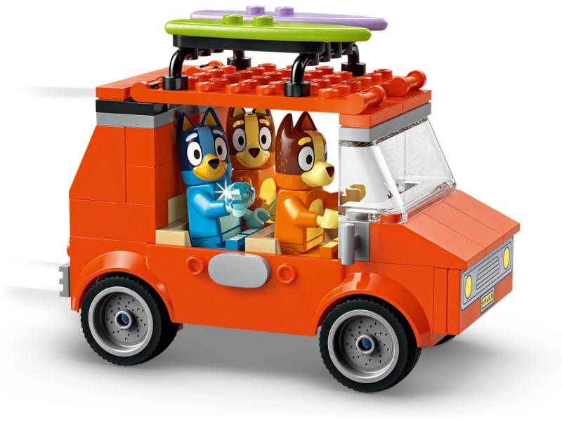 LEGO Bluey - Bluey a rodinný výlet autom na pláž