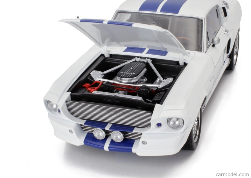 Kk-scale Ford usa Mustang Shelby Gt500 Eleanor Coupe 1967 1:12 White Blue