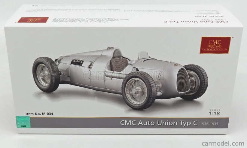 Cmc Auto union Type C 1936-1937 1:18 Silver