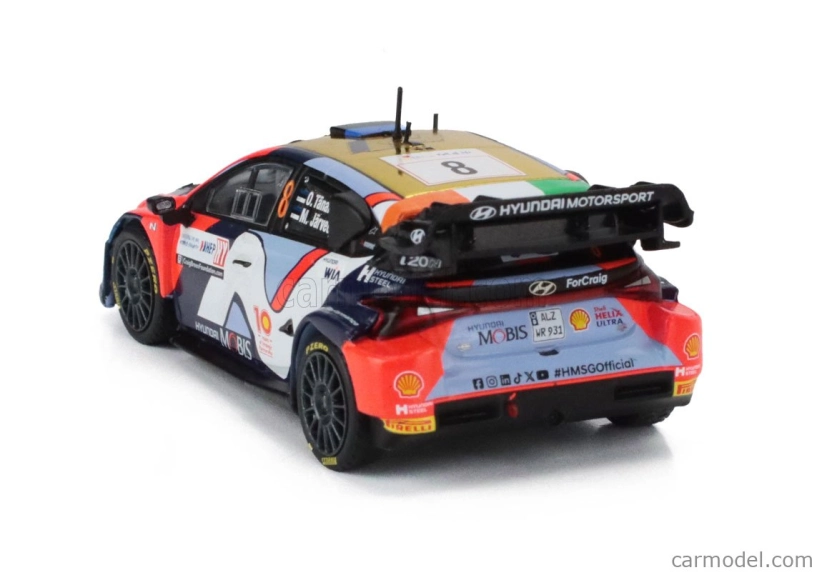 Ixo-models Hyundai I20 N Rally1 Team Shell Mobis Wrt N 8 4th Rally Croatia 2024 Ott Tanak - Martin Jarveoja 1:43 Různé