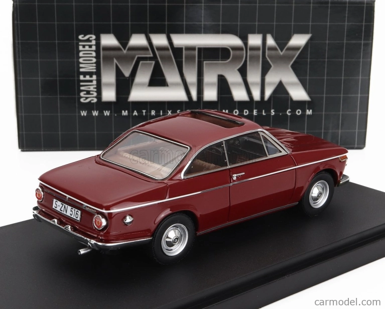Matrix scale models BMW 1602 Baur Coupe 1967 1:43 Red