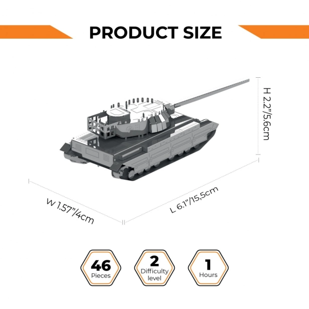Ocelová stavebnice tank Conqueror FV214