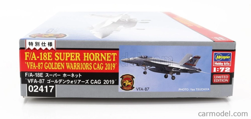 Hasegawa Grumman F/a-18e Super Hornet Vfa-87 Golden Warriors Cag Airplane Military  2019 1:72 /