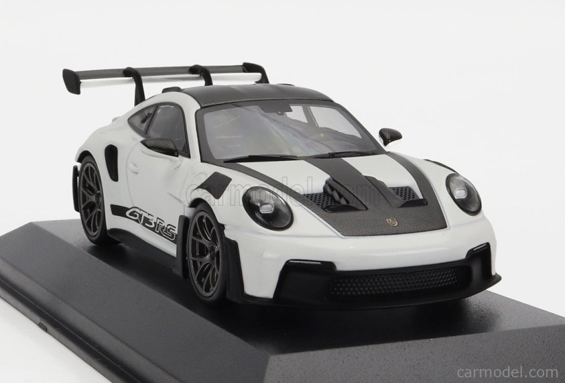 Minichamps Porsche 911 992 Gt3 Rs Coupe 2023 - Silver Wheels 1:43 Bílá