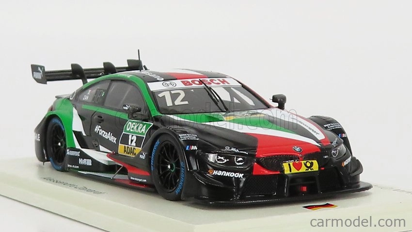 Spark-model BMW 4-series M4 Bmw Team Rmg N 12 Driving Experience Misano Italy 2018 A.zanardi 1:43 Černá Červená Bílá