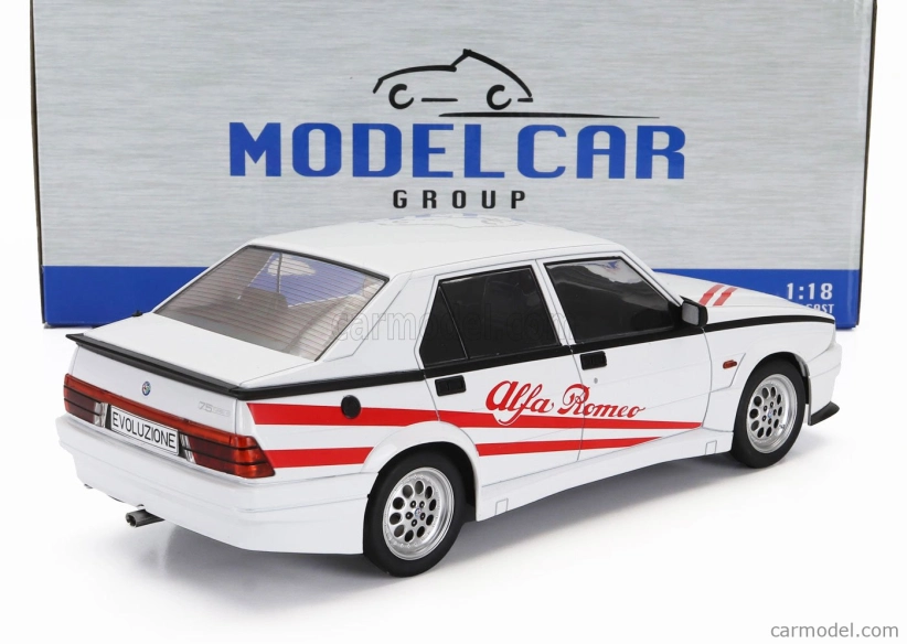 Mcg Alfa romeo 75 Turbo Evoluzione 1987 1:18 Bílá Červená