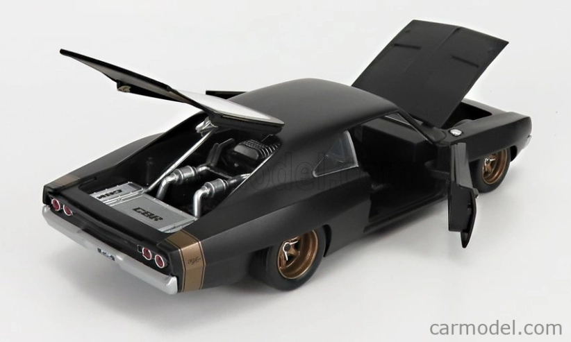 Dodge Charger Widebody 1968 od Jada Dodge Dom - Fast & Furious 1:24 Primer Black