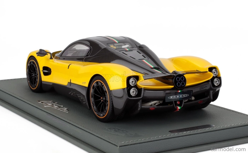Bbr-models Pagani Utopia 2022 - Con Vetrina - With Showcase 1:18 Giallo Ginevra - Yello Carbon