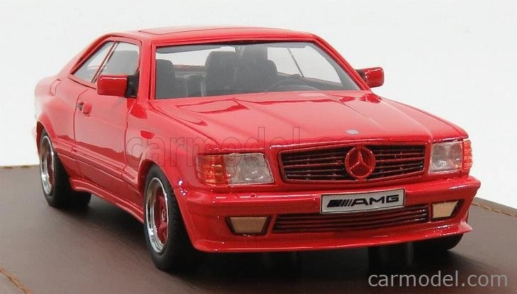 Glm-models Mercedes benz S-class 560sec 6.0 Amg (c126) Coupe 1984 1:43 Red