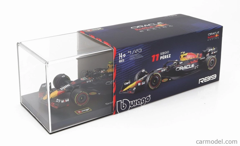 Bburago Red bull F1 Rb19 Team Oracle Red Bull Racing N 11 1:43, tmavomodrá
