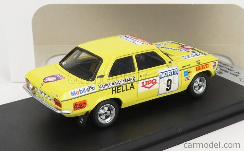 Trofeu Opel Ascona A N 9 Rally 1000 Lakes 1974 B.waldegaard - A.hertz 1:43 Žlutá
