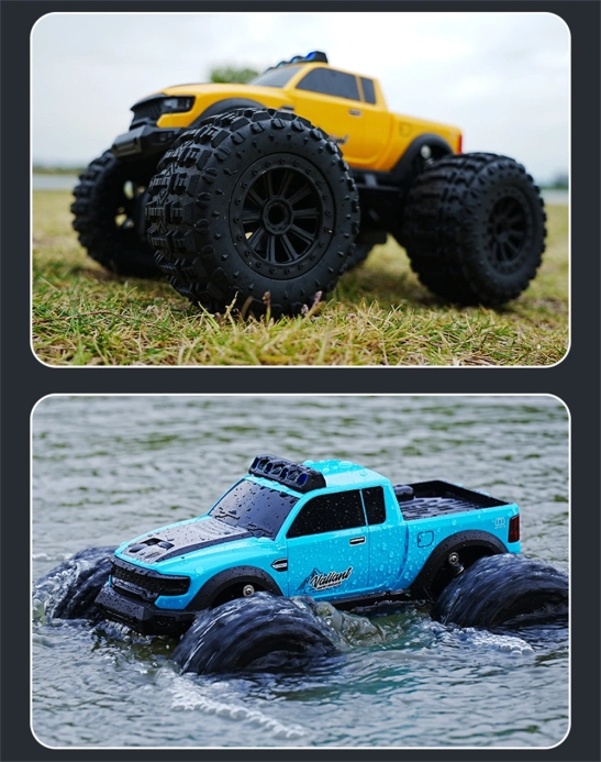 RC obojživelné auto Valiant, modrá + náhradní baterie