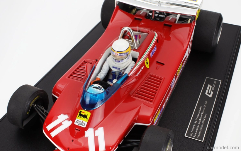 Gp-replicas Ferrari F1 312t4 N 11 World Champion Pole Position And Winner Monaco Gp (with Pilot Figure) 1979 Jody Scheckter 1:12 Red