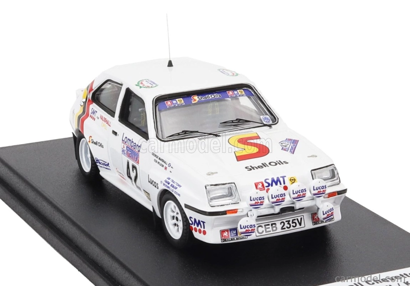 Trofeu Vauxhall Chevette Hsr (nočná verzia) N 42 Rally Rac Lombard 1983 George Marshall - Ken Wilson 1:43 Biela