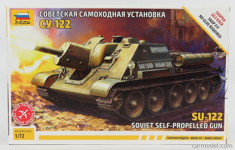 Zvezda Uztm Su-122 Vojenský tank 1944 1:72 /