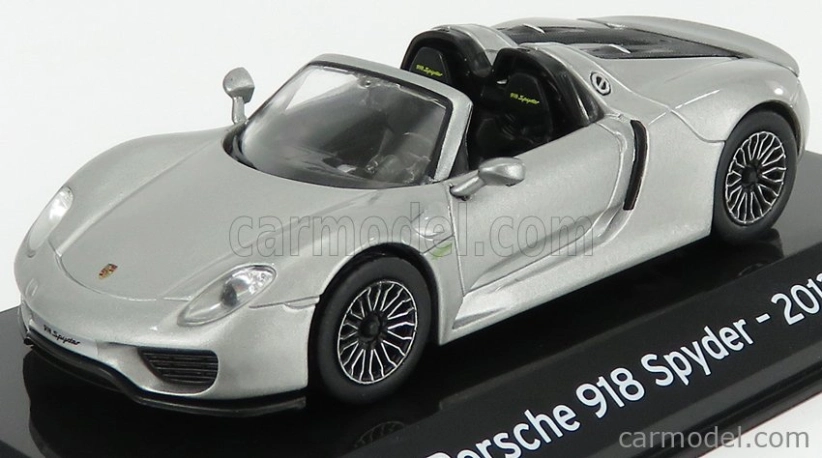 Edicola Porsche 918 Spyder 2013 - Con Vetrina - With Showcase 1:43 Silver