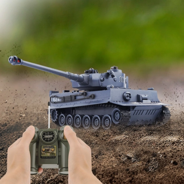 RC Bojujúci tank Tiger 1 sivý
