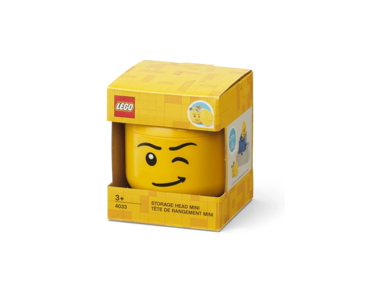 LEGO úložná hlava mini - snehuliak
